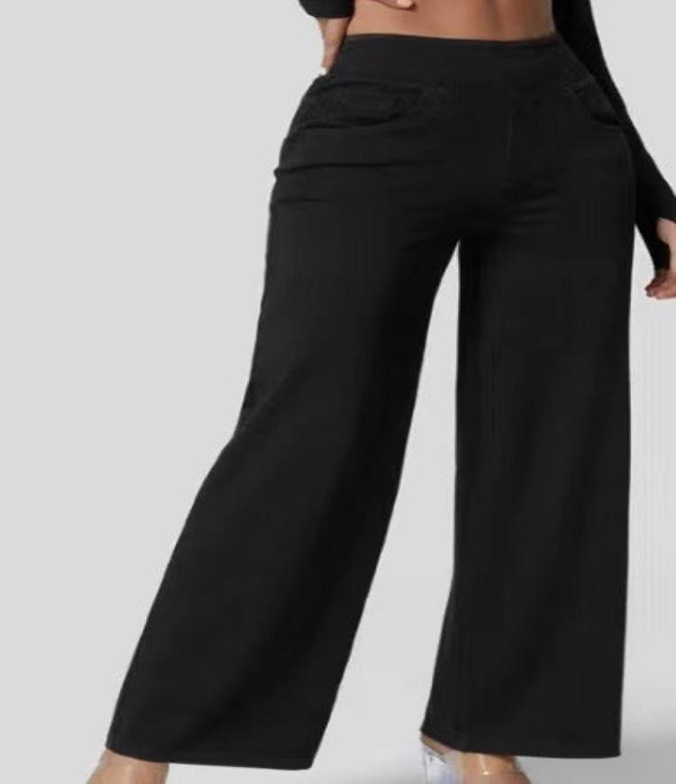 Ella™ High-Waist Stretch Wide-Leg Jeans