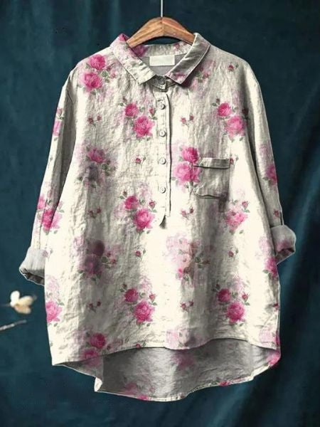 Donna™ Cotton Floral Shirt