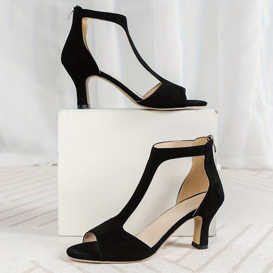 Dani™ Sleek Fishpattern High Heels with Back Zip