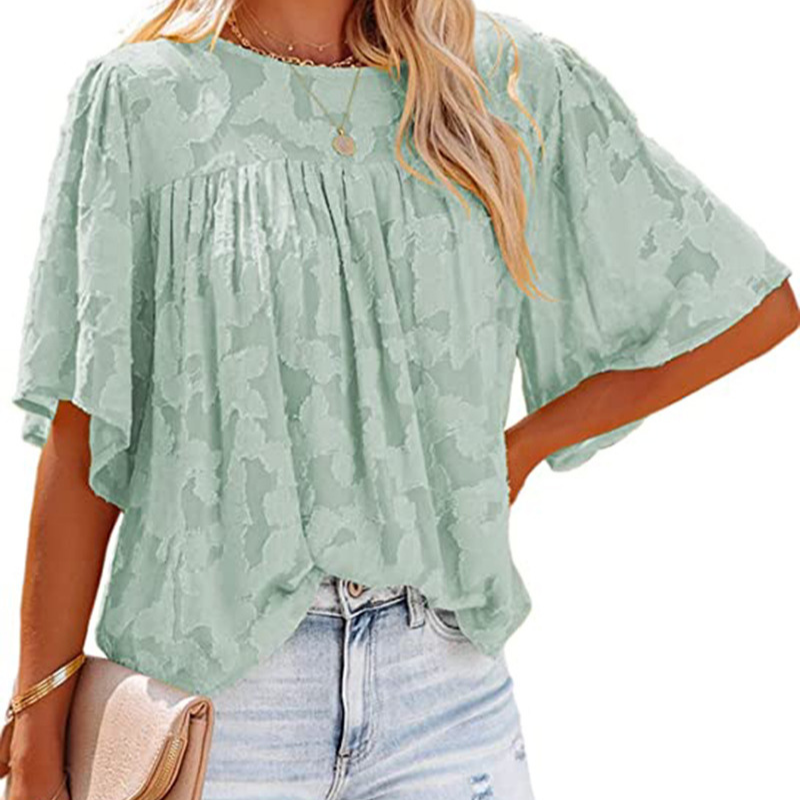 Horn Sleeve Doll Lace Blouse