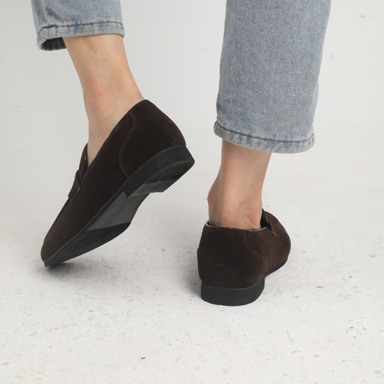 Laurent™ | Suede strappy loafers