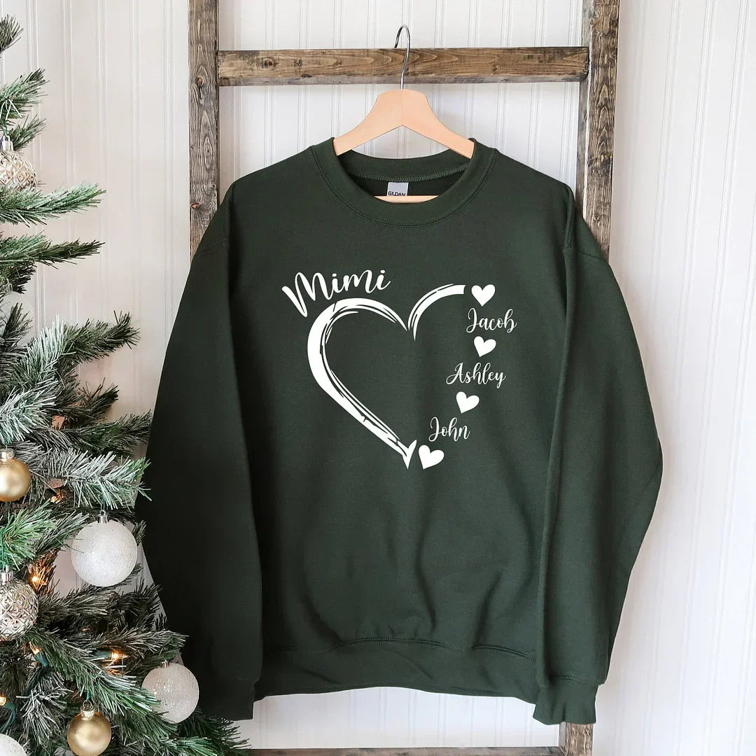Comfy Custom Mama Sweatshirt Hoodie And Tee