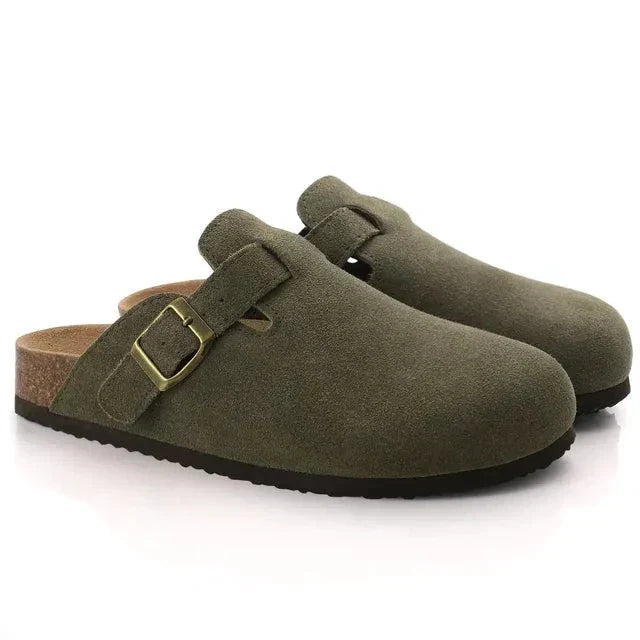 Laurent™ | Suede Clogs