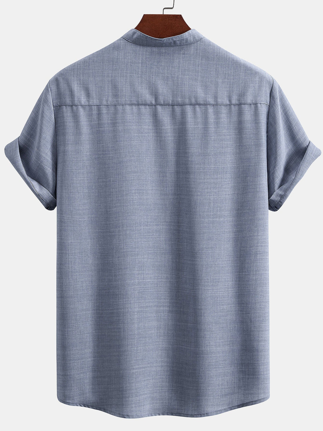 Short sleeve Slight brownd collar shirt