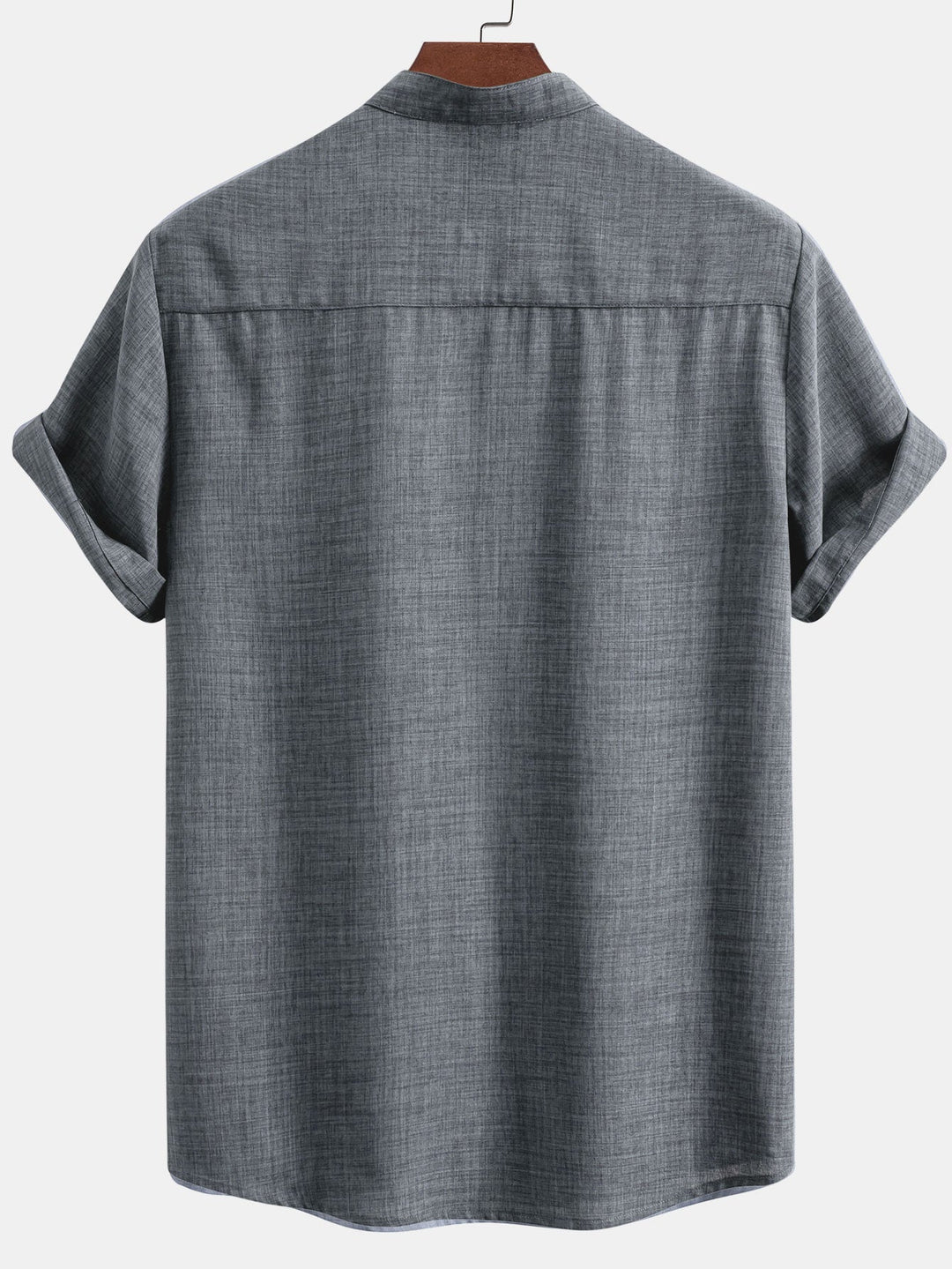 Short sleeve Slight brownd collar shirt