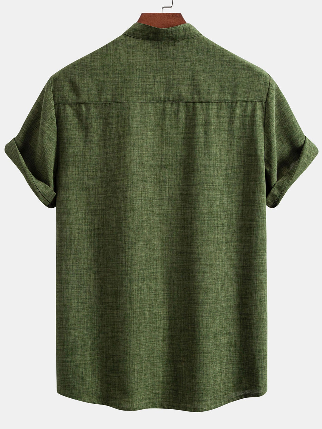 Short sleeve Slight brownd collar shirt
