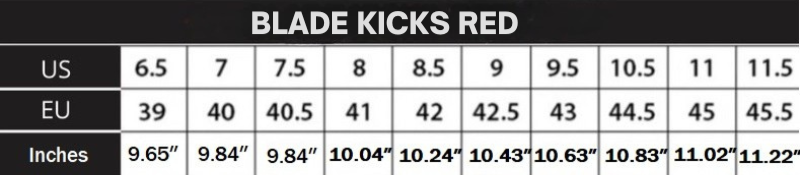 BLADE KICKS RED + 3.15″ increase