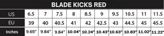 BLADE KICKS RED + 3.15″ increase