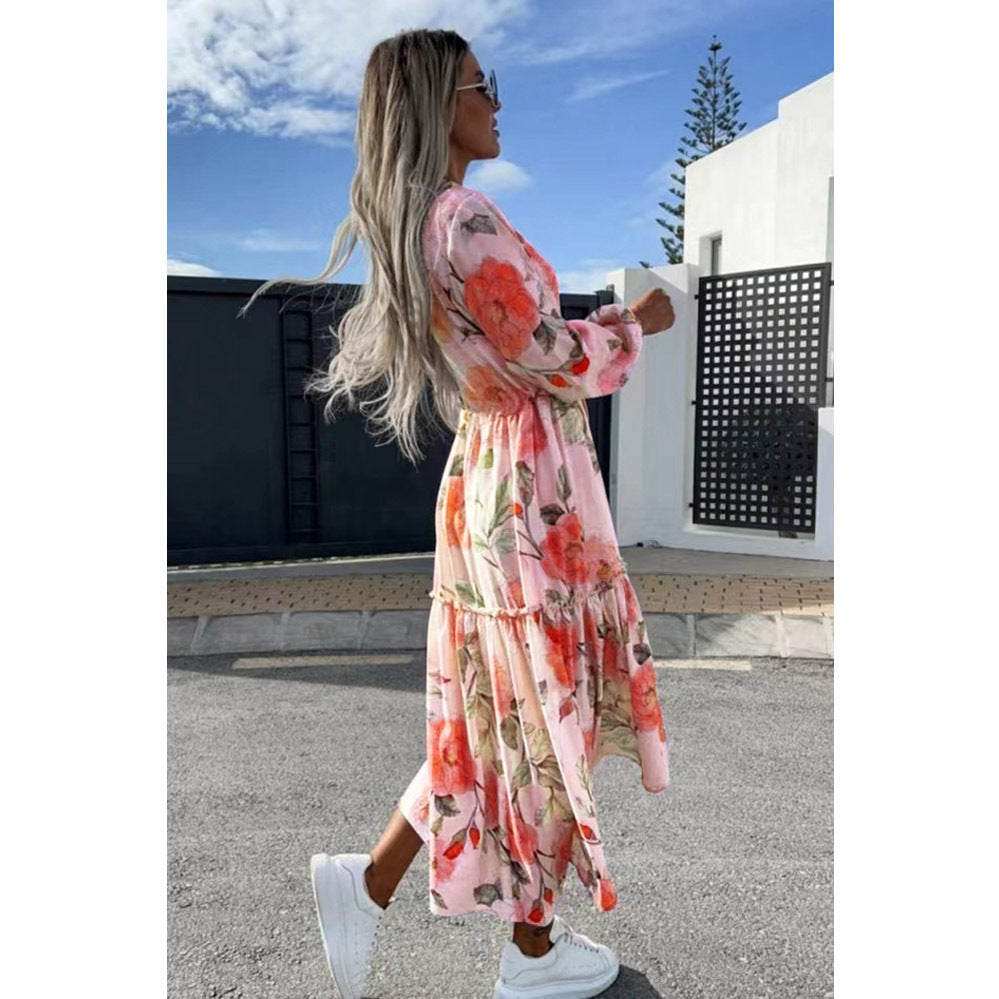 Chloé™ Floral Print Midi Dress