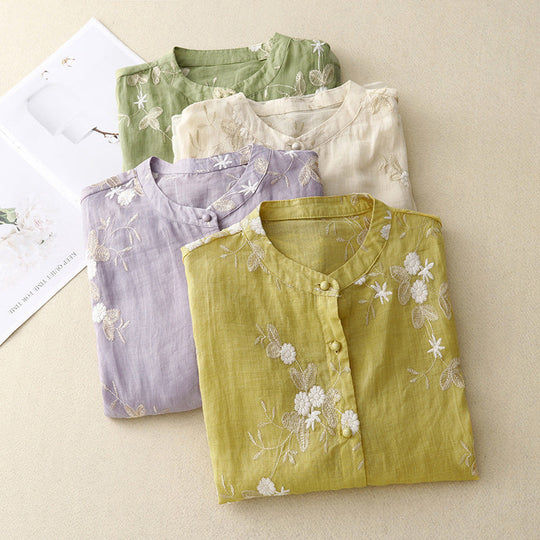 Laurienne™ | Elegance Embroidered Blouse