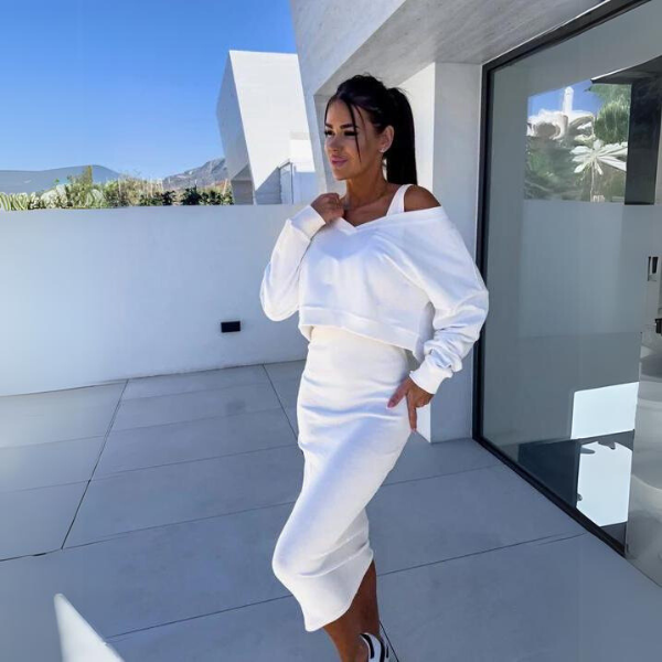 Andrine™ Casual Hoodie and Dress Set