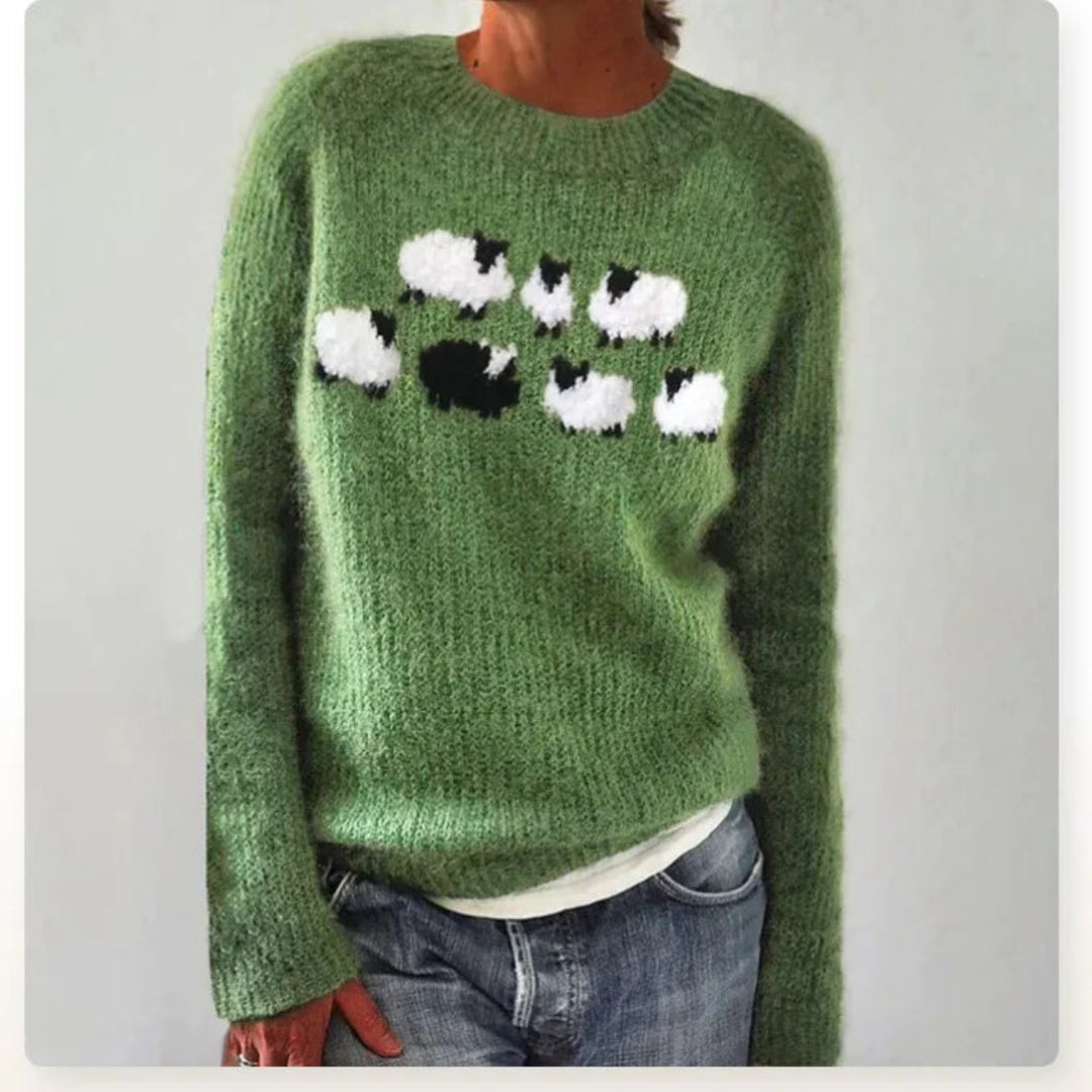 Elvira™ Cashmere Retro Sweater