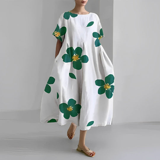 Amelia™ Cotton Bohemian Floral Dress