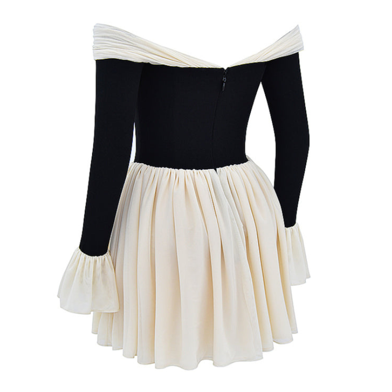 Laced Mini Flared Dress