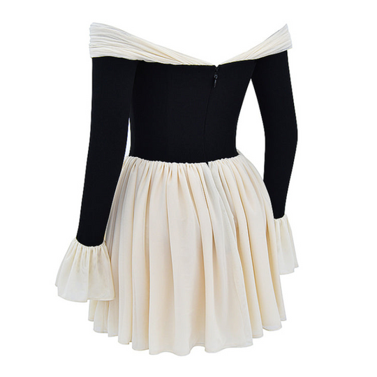 Laced Mini Flared Dress