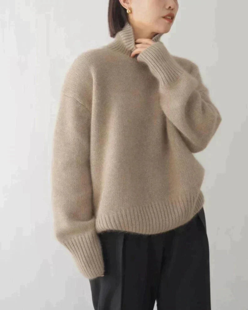 Lena™ Soft Cashmere Turtleneck Sweater