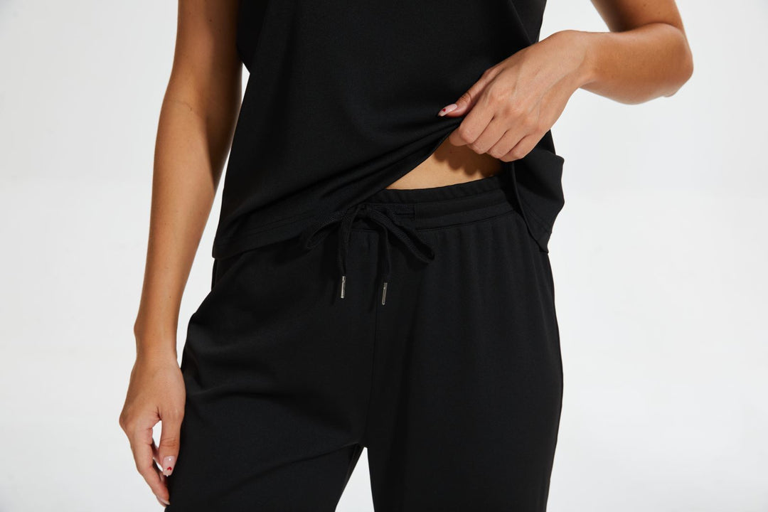 Cropped Wide Leg Pant Set
