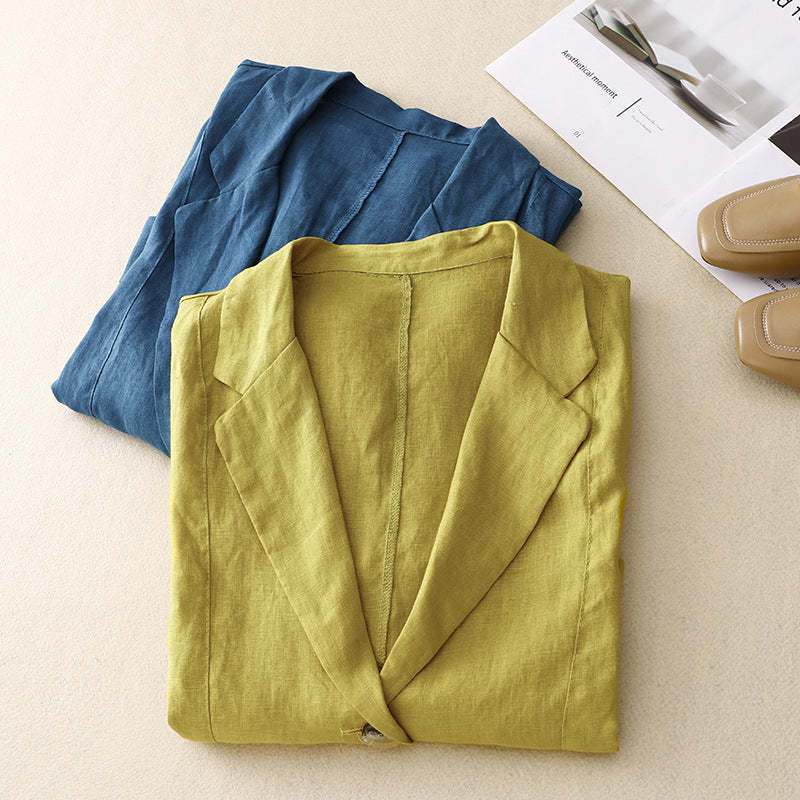 Laurienne™ | Lightweight Linen Blazer