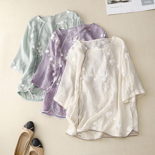 Laurienne™ | Embroidered Blouse