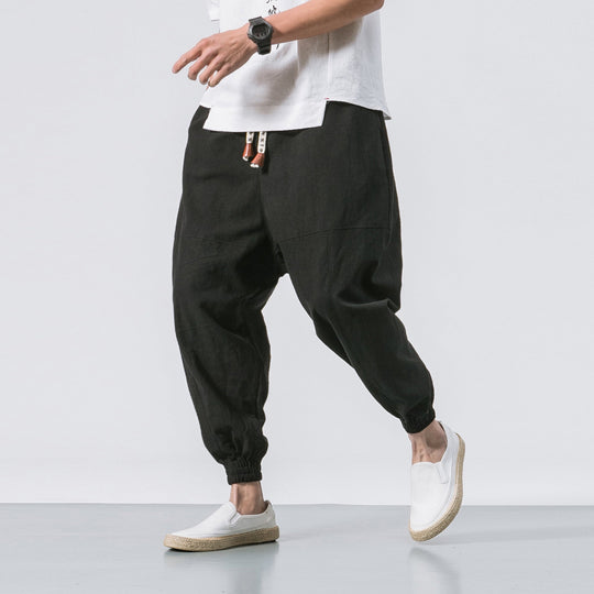 Shao - Comfort harem pants in cotton