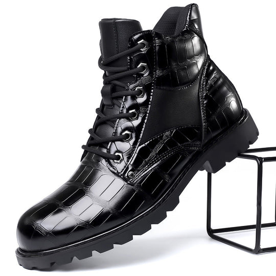 Rendell™ | Crocodile leather boots