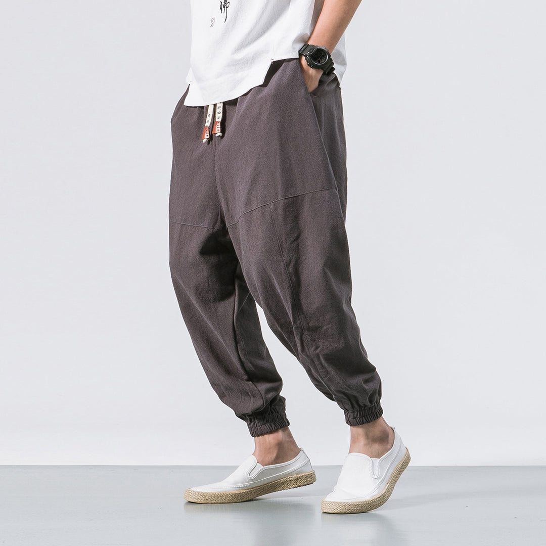 Shao - Comfort harem pants in cotton