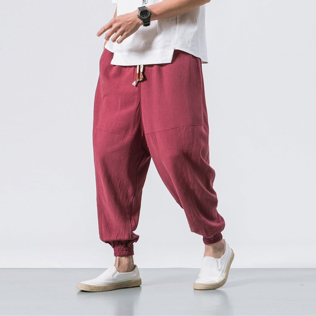 Shao - Comfort harem pants in cotton
