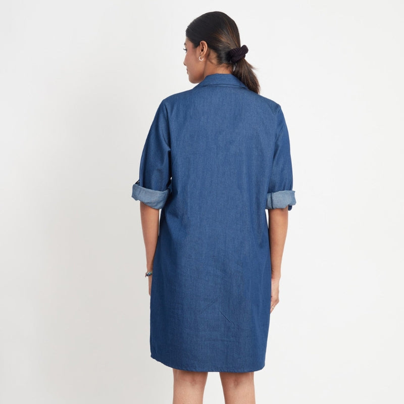 One Piece Dress With Embroidery And Decorative Eyelets