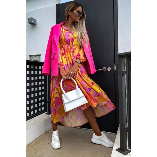 Chloé™ Floral Print Midi Dress