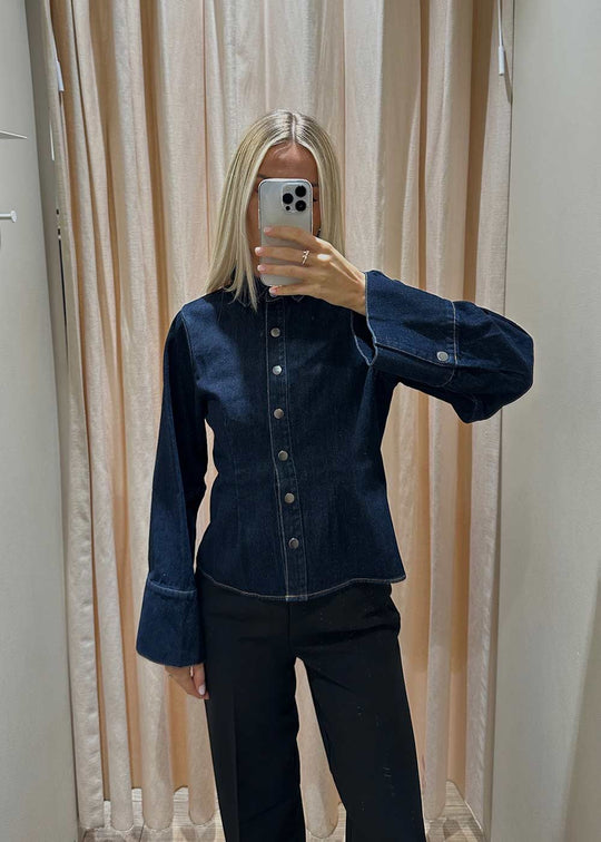 Rosa Denim Shirt - Dark Blue