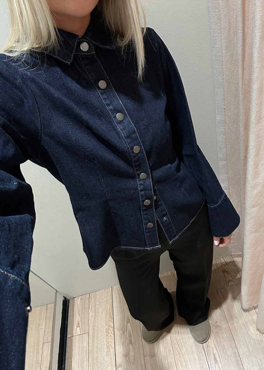 Rosa Denim Shirt - Dark Blue