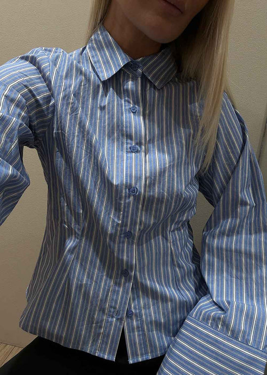 Rosa Stripe Shirt - Blue