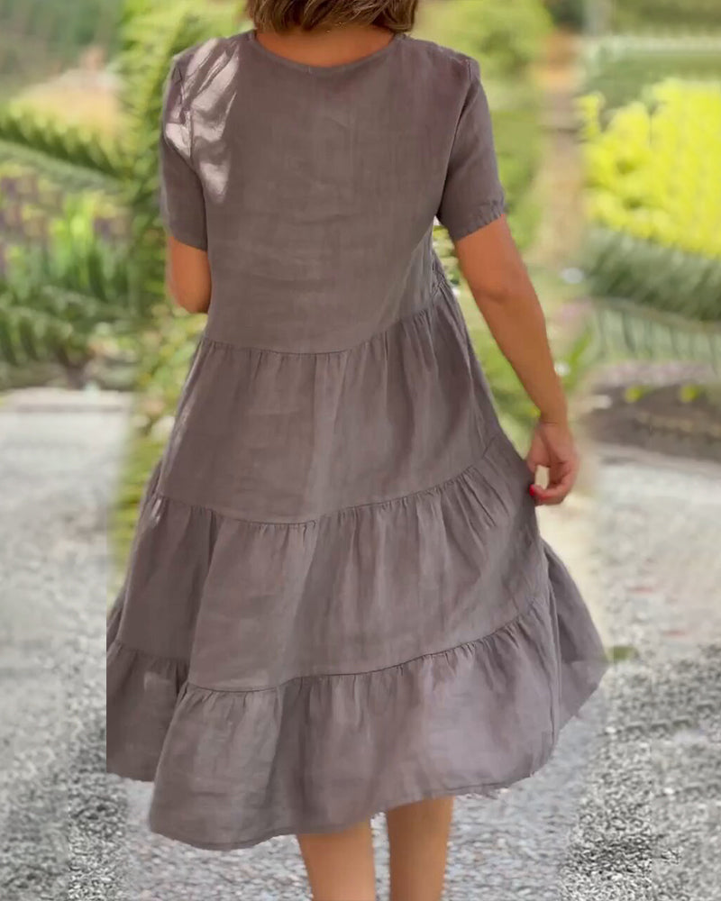 Virella™ Dress in cotton and linen
