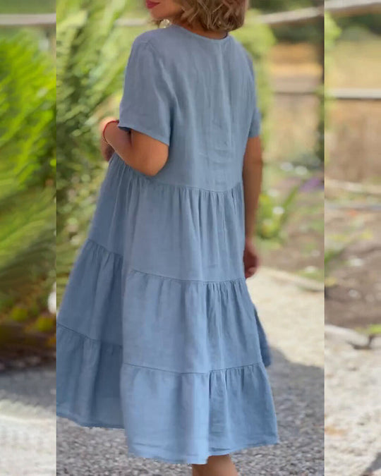 Virella™ Dress in cotton and linen