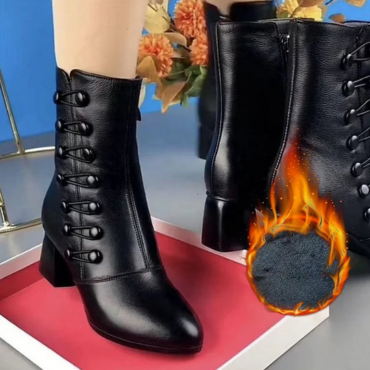 Kriza™ New stylish women's leather boots with zipper