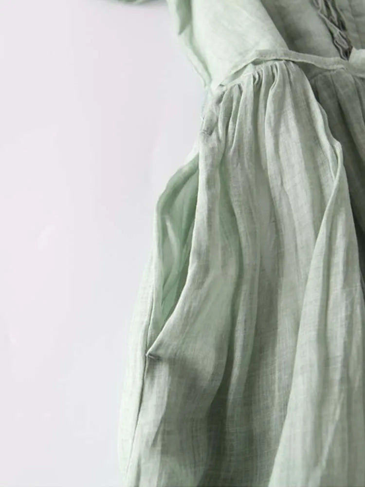 Cristy™ Elegant linen dress