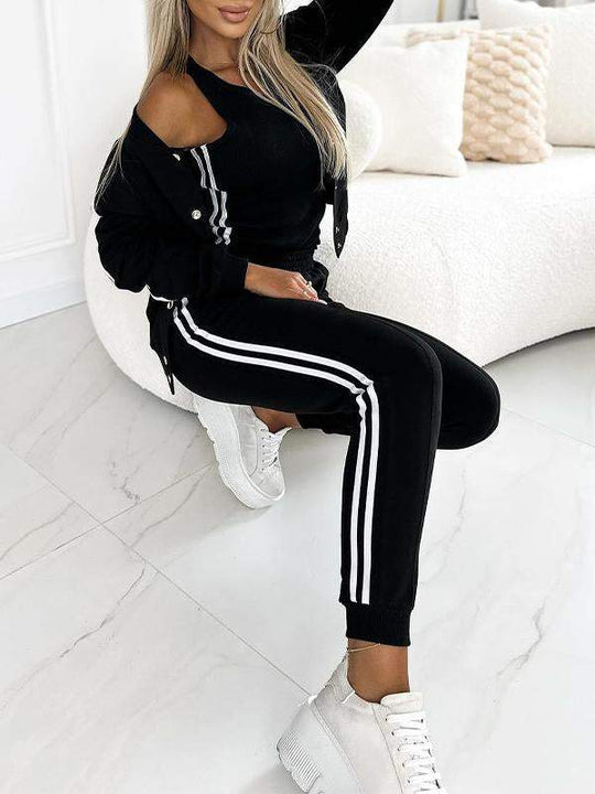 Alex™ Sport Set - Women's three-piece baseball jacket and pants