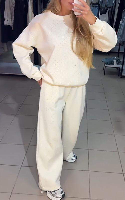 Adela™ Diamond Set of Sweater and Pants