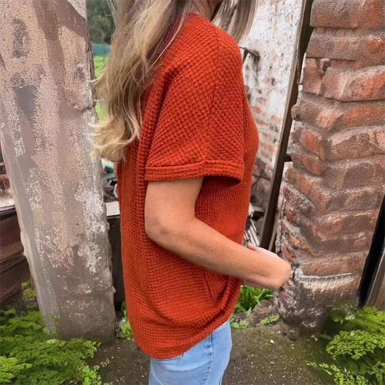 Maglietta™ Classy Short-Sleeve Blouse