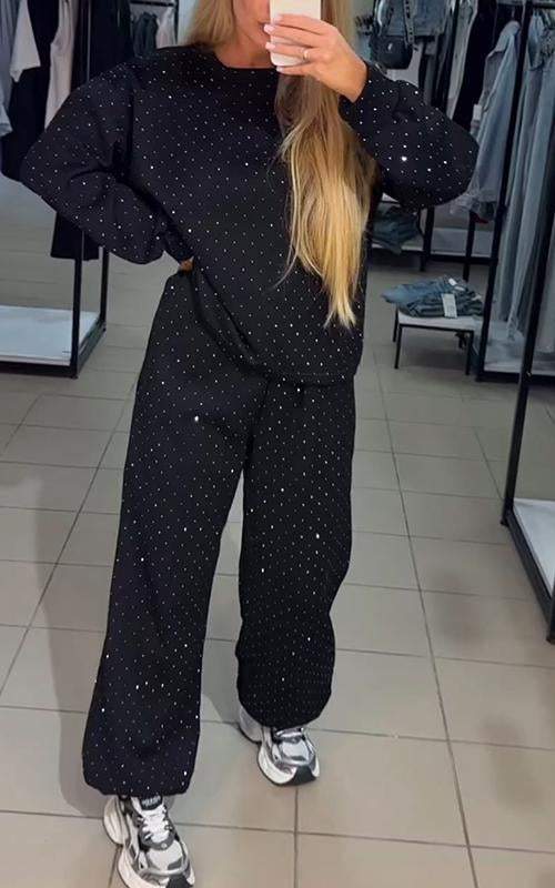 Adela™ Diamond Set of Sweater and Pants