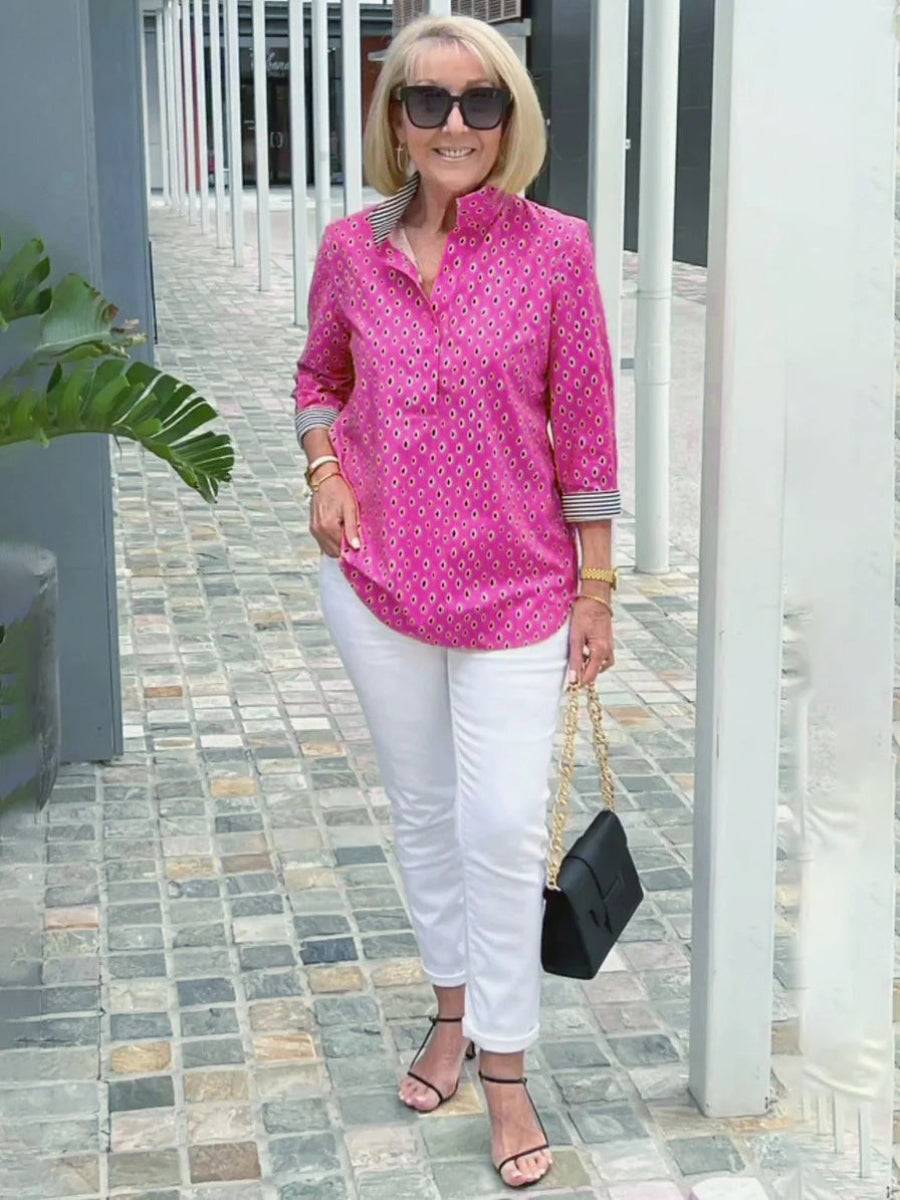 Marika™ Elegant Cotton Linen Shirt