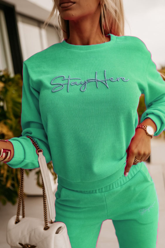 StayHere™ Women's Sweatshirt and Dark Pants Set
