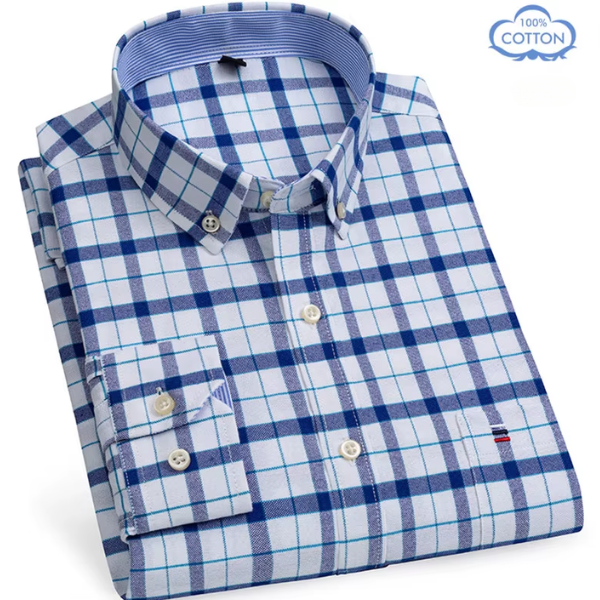 Carlos™ Cotton Long Sleeve Check Shirt