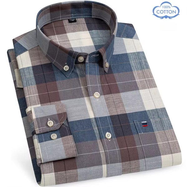 Carlos™ Cotton Long Sleeve Check Shirt