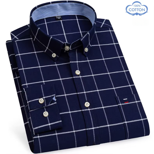 Carlos™ Cotton Long Sleeve Check Shirt