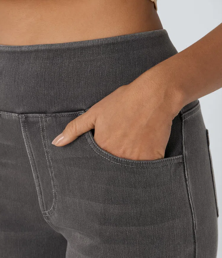 Ella™ High-Waist Stretch Wide-Leg Jeans