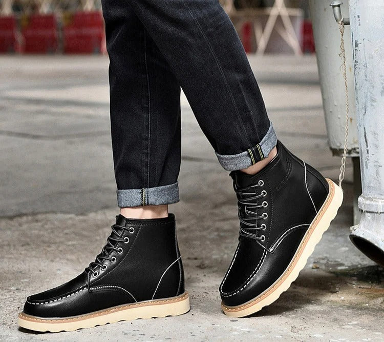 PAUL |  Boots with wool lining +2.35″ +3.15″ +4″