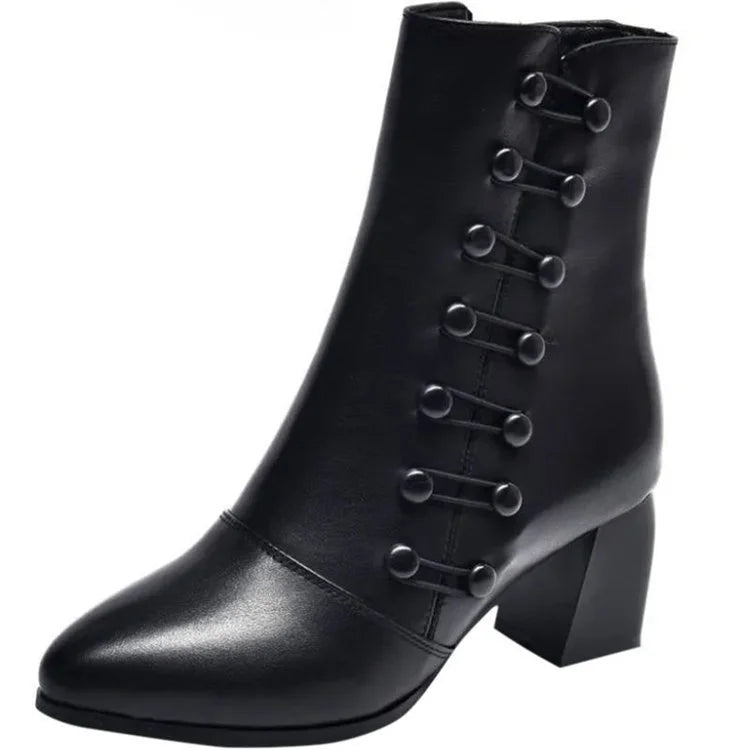 Kriza™ New stylish women's leather boots with zipper