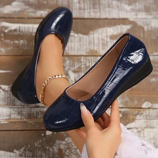 Orthopedic leather shoes, lightweight, non-slip, breathable for women