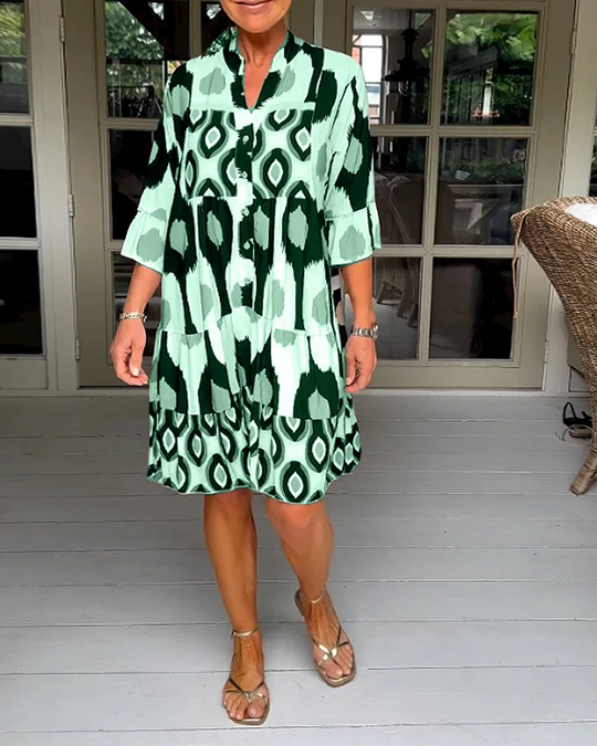 Mira™ Elegant Pattern Dress